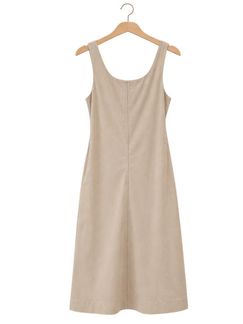 Theory Beige Scoop Neck  Dress